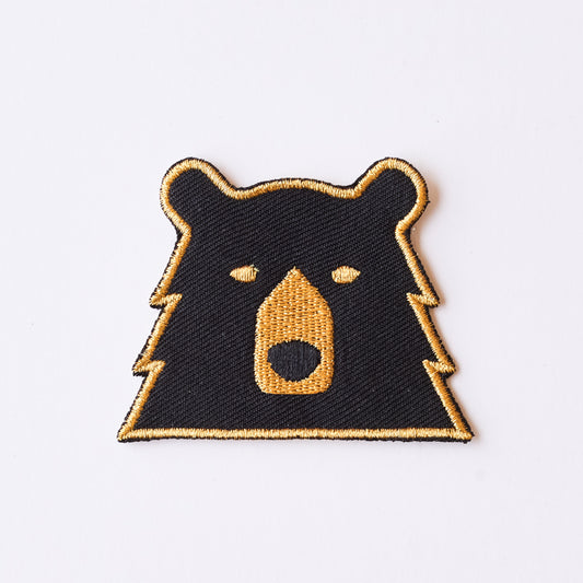 Patch - Bear - Black/Gold