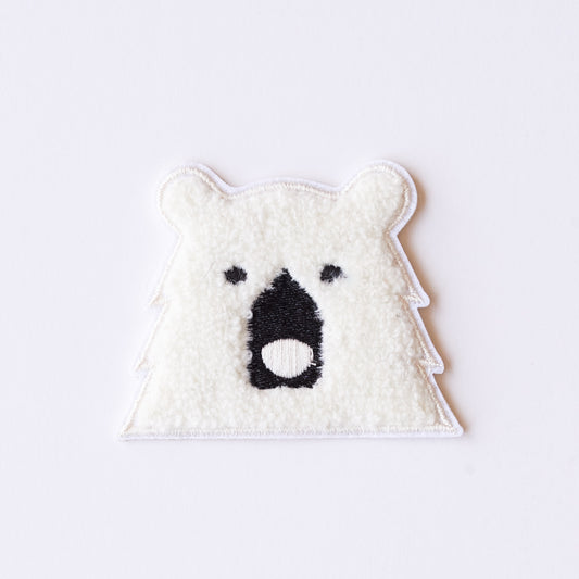 Patch - Chenille Bear - Polar