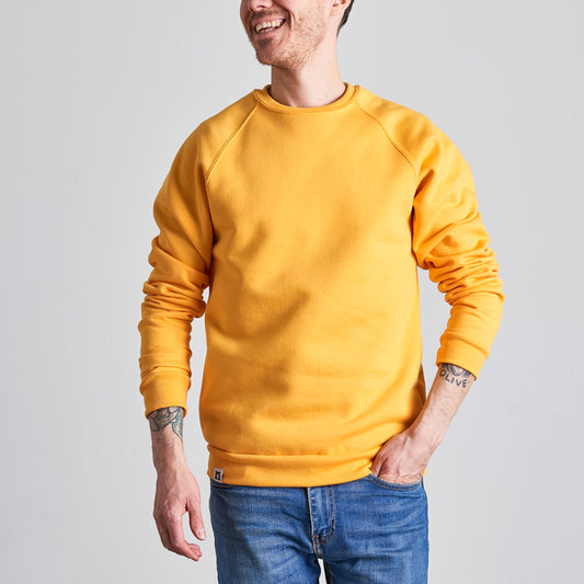 BASICS Classic Crew Sweatshirt - Golden Yellow