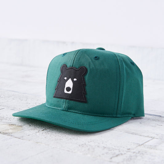 Kids Snapback - Spruce with Black Bear