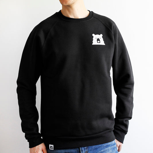 Mascot Crew Sweatshirt - Black with White