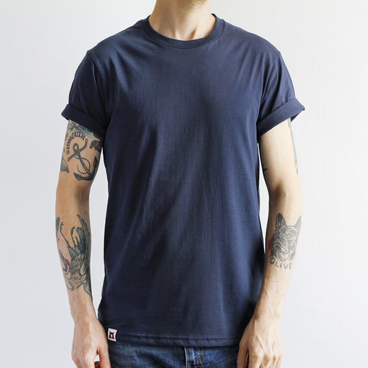 BASICS Perfect Crew Tee - Navy