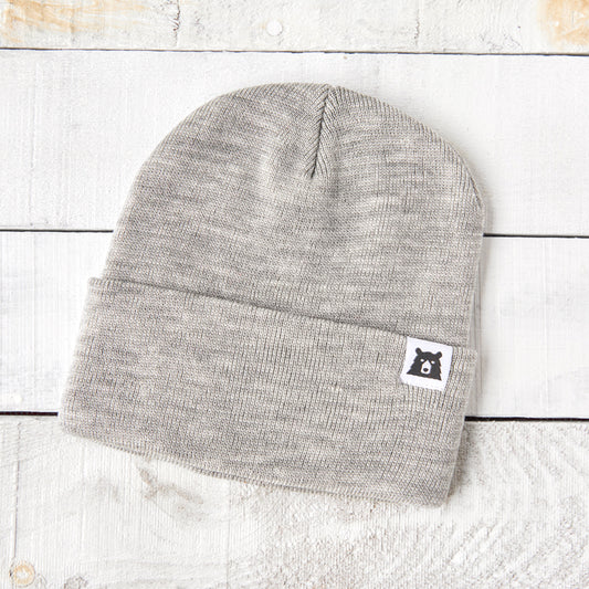 Bear Toque - Heather Grey