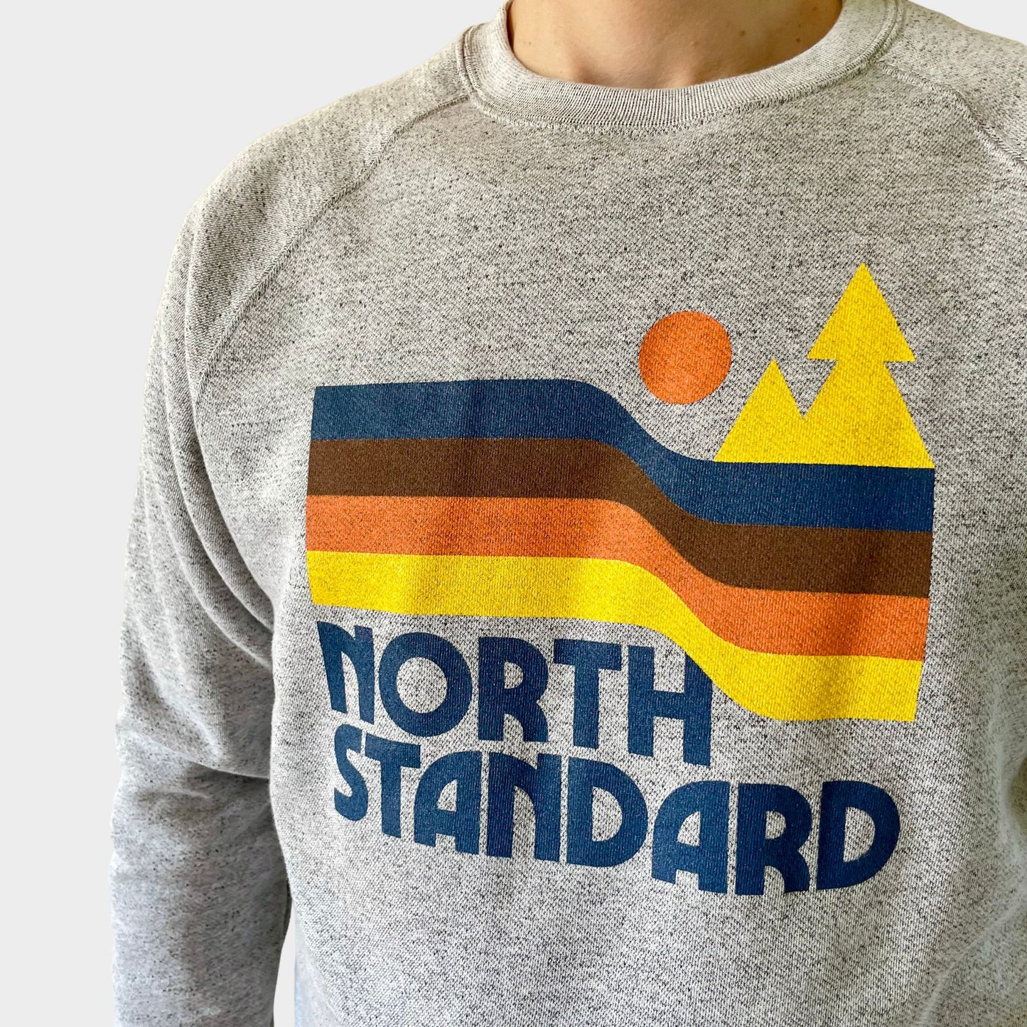 Waves Crew Sweatshirt - Ash Marl