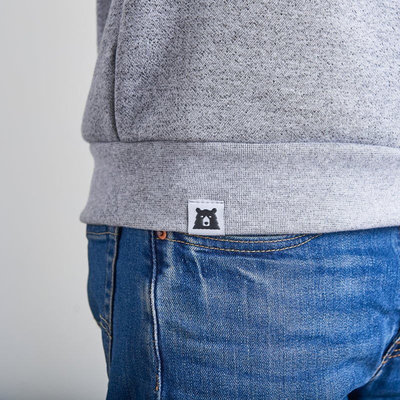 Waves Crew Sweatshirt - Ash Marl