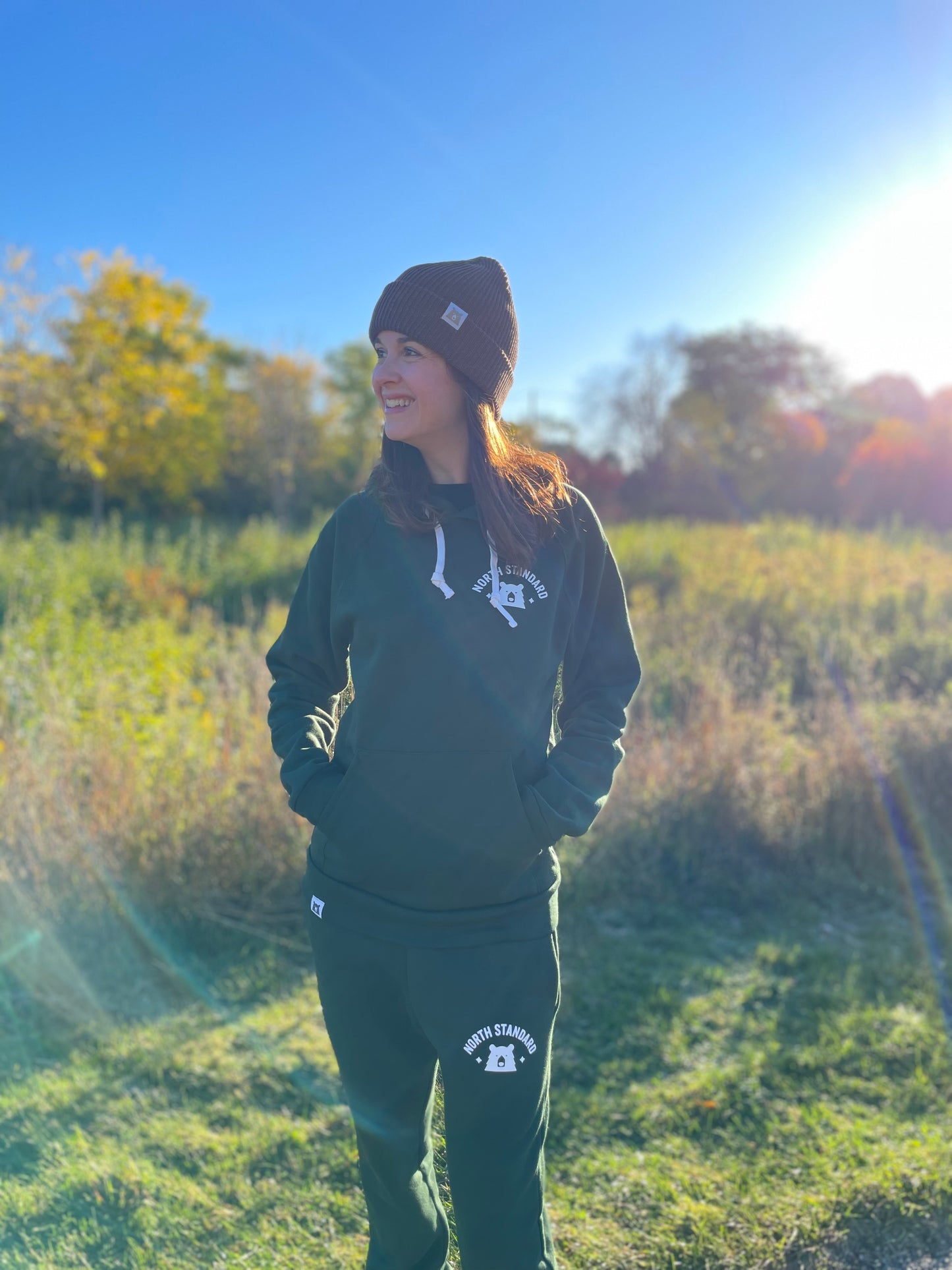Arc Full Sweatsuit - Forest with White