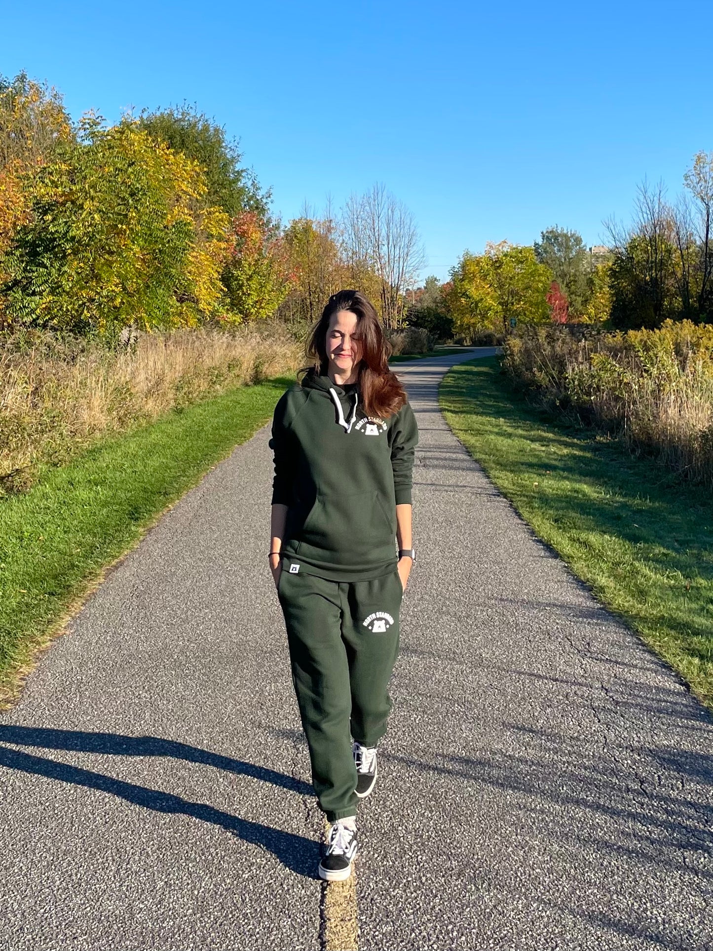 Arc Full Sweatsuit - Forest with White