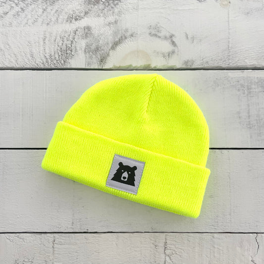 Baby Bear Toque - Neon Yellow