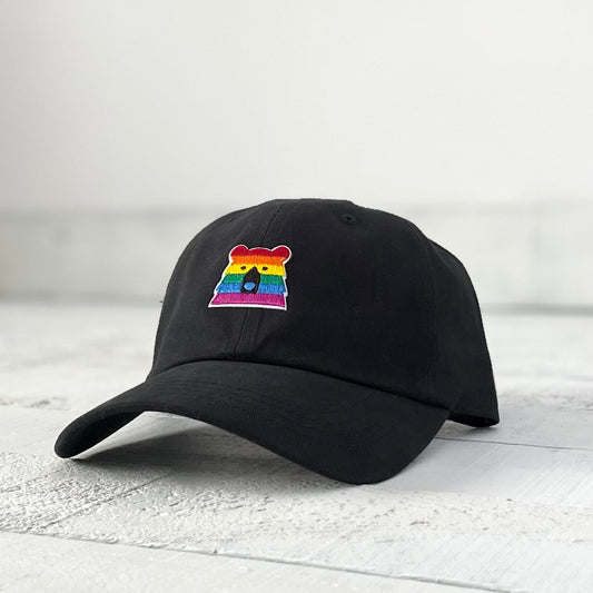 Camp Hat - Black with Lil Pride Bear