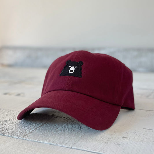 Camp Hat - Maroon with Lil Black Bear