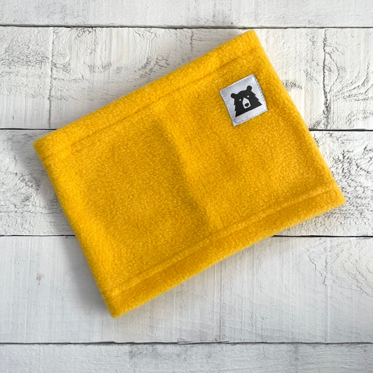 Kids Fleece Neck Warmer - Golden Yellow