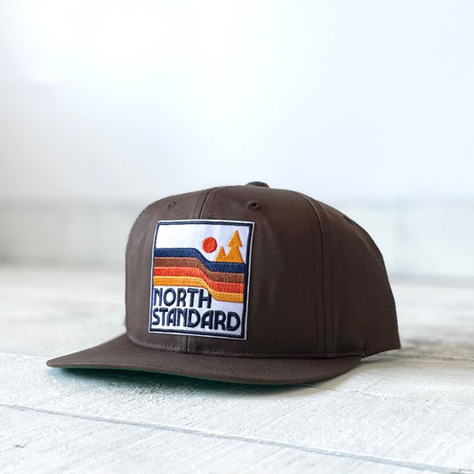Youth Snapback - Brown with Waves