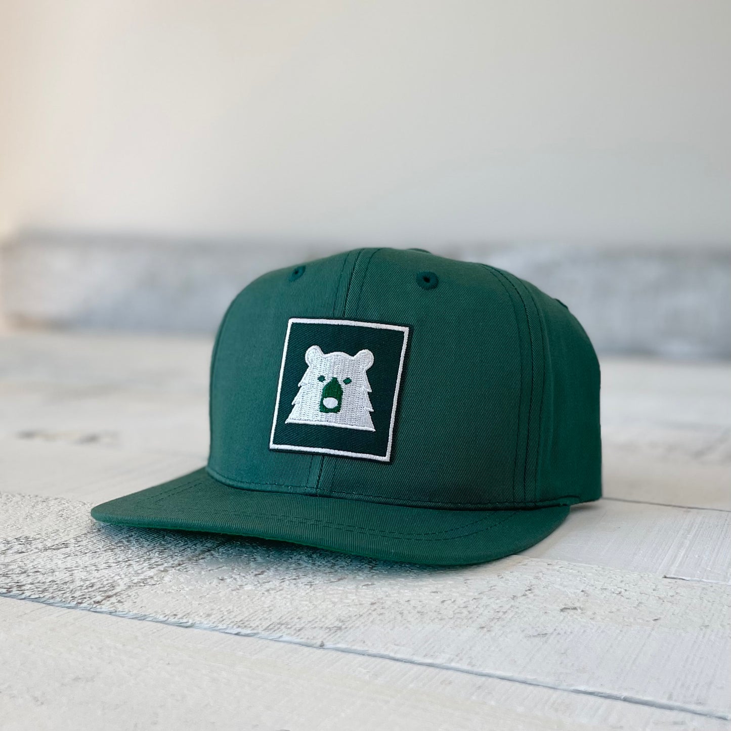 Youth Snapback - Spruce with Framed Bear