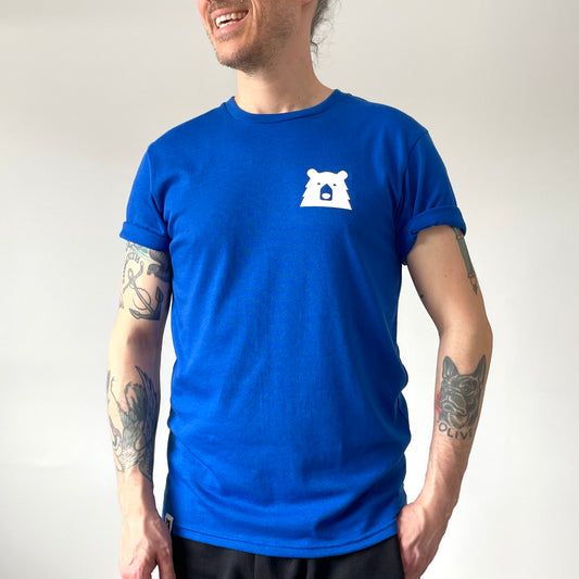 Parks & Rec Tee - Royal Blue with White