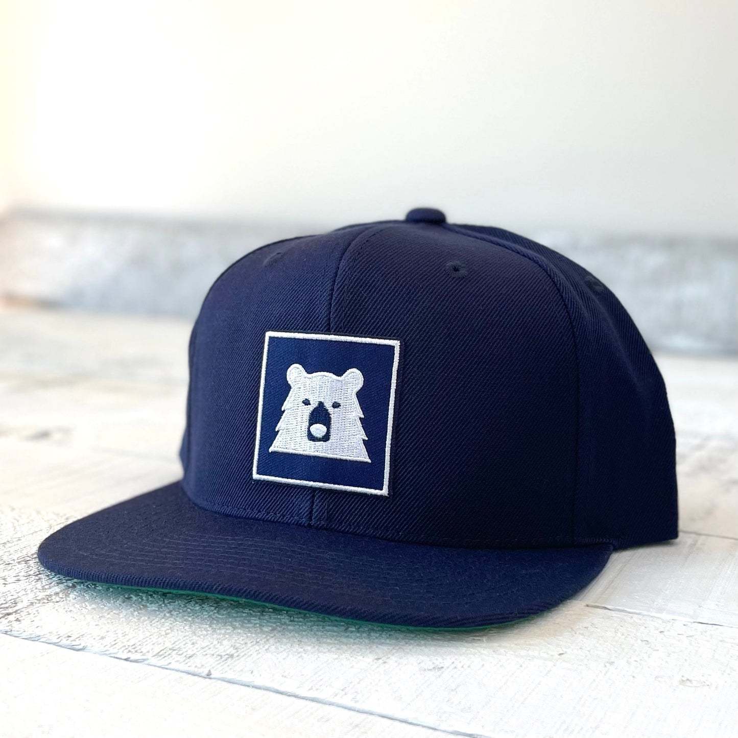 Snapback - Navy with Framed Bear