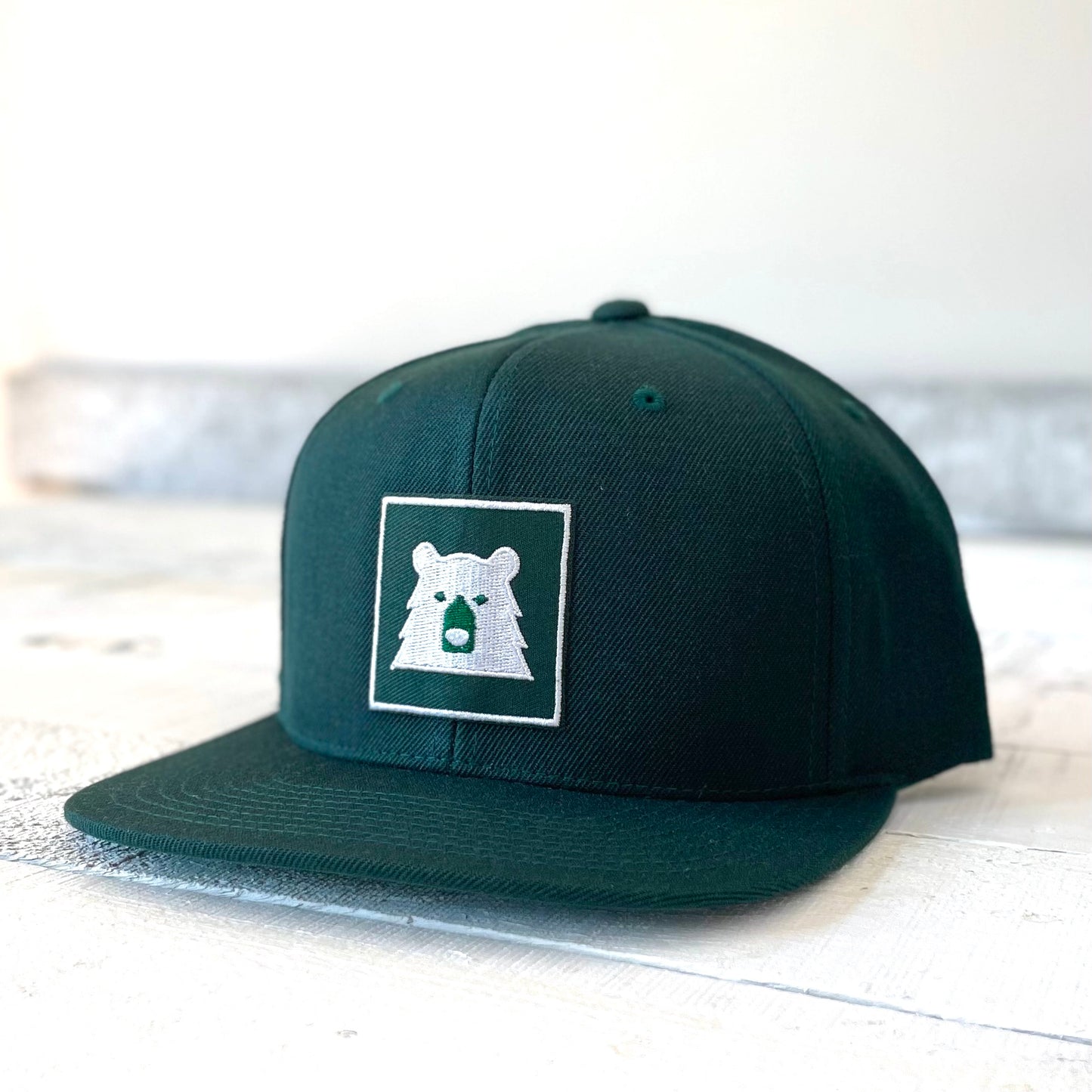 Snapback - Spruce with Framed Bear