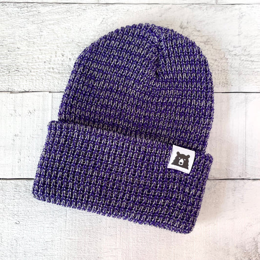 Snowfall Toque - Purple Marl