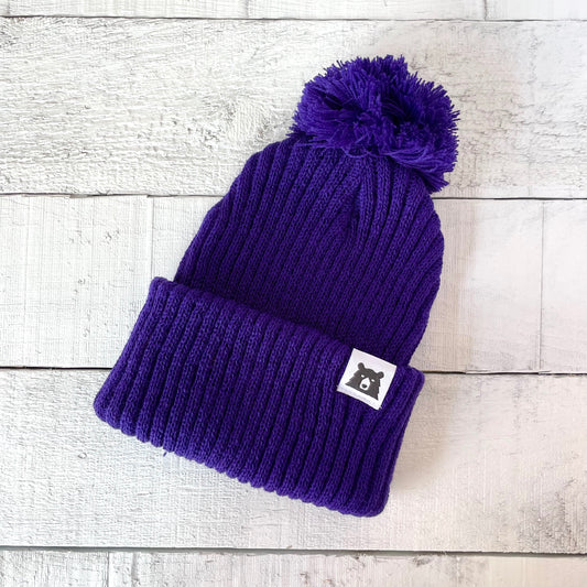 Kids Toboggan Toque - Purple