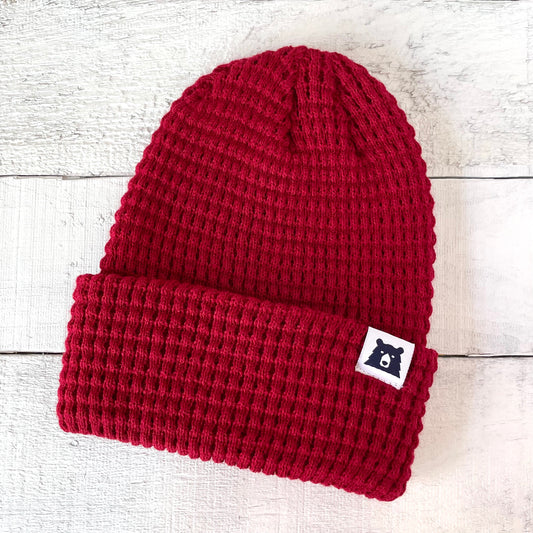 Waffle Toque - Burgundy