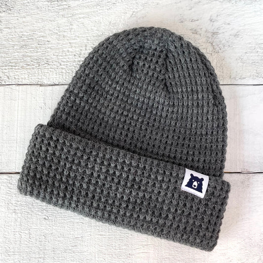 Waffle Toque - Charcoal