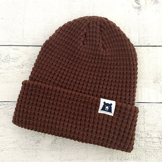 Waffle Toque - Chocolate Brown