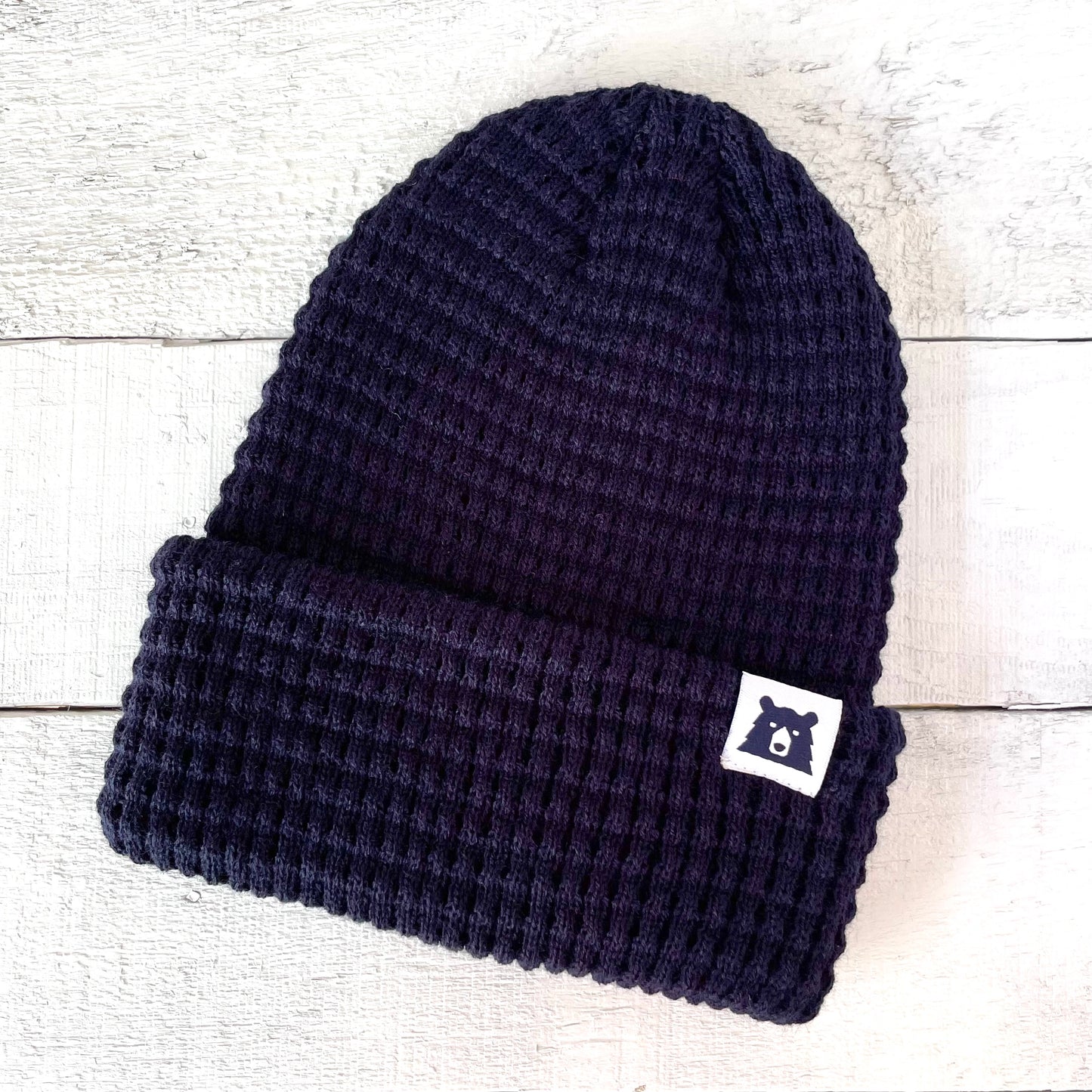 Waffle Toque - Navy