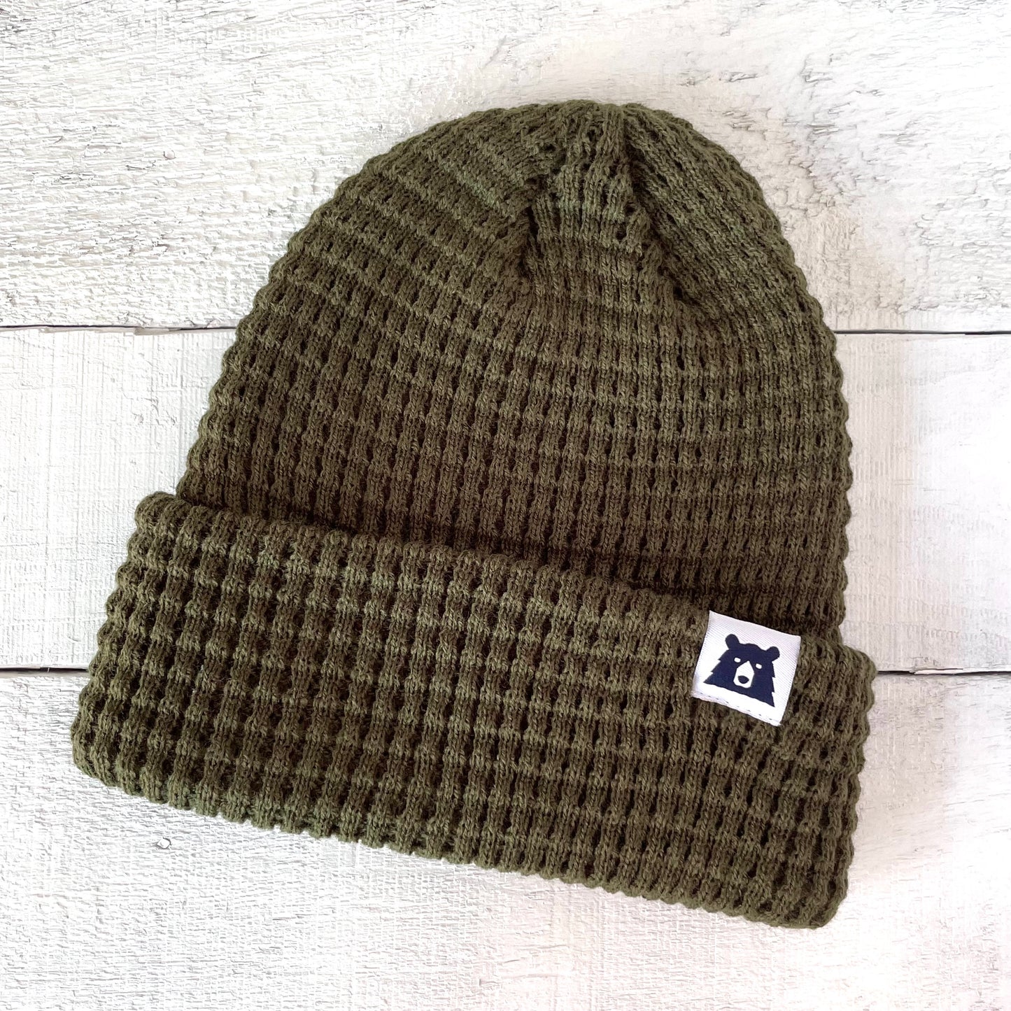 Waffle Toque - Olive