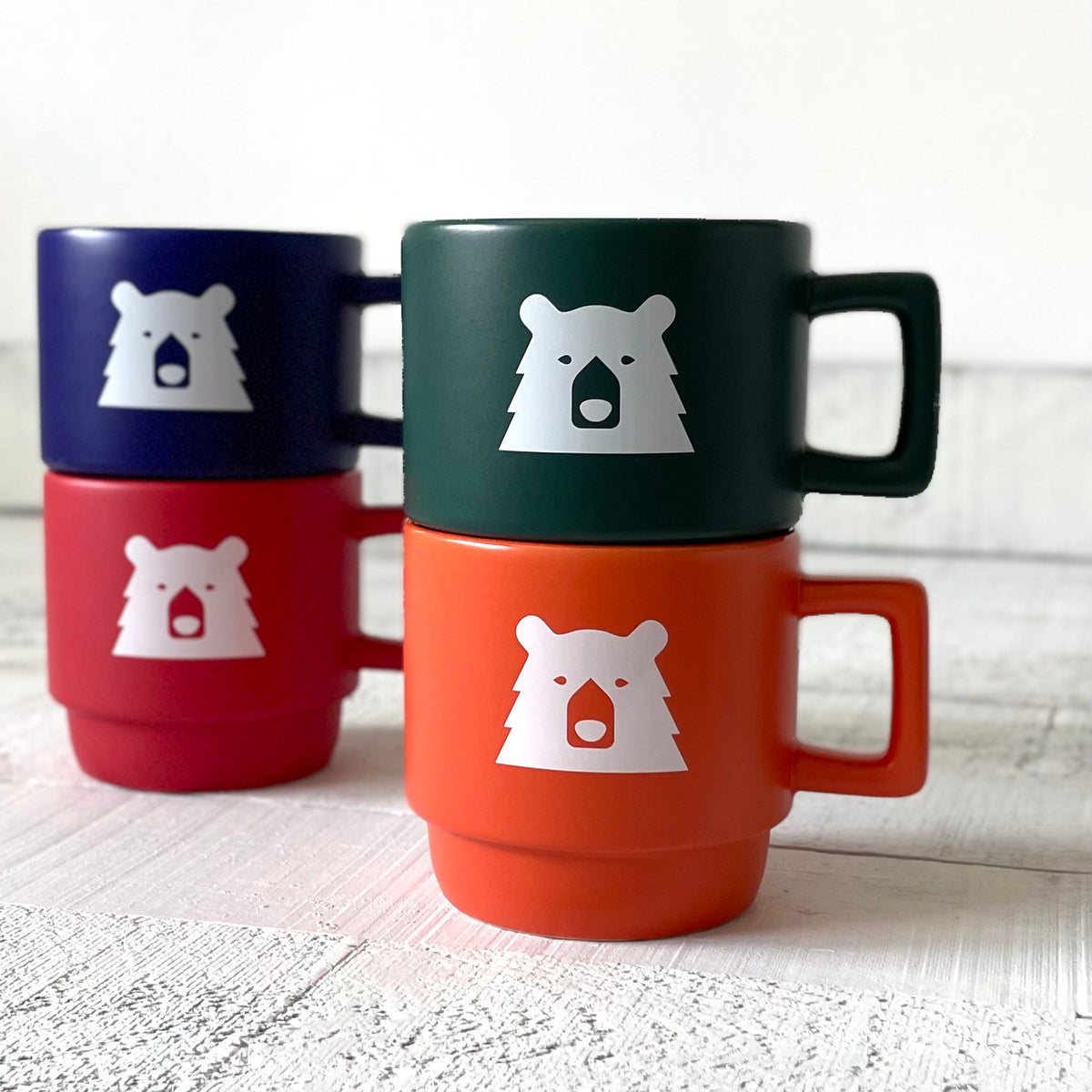 Stacking Cottage Mug - Set of 4