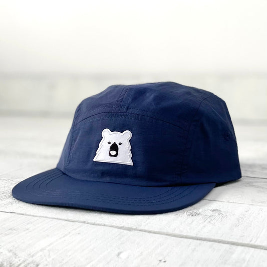 Surf Hat - Navy with Lil White Bear