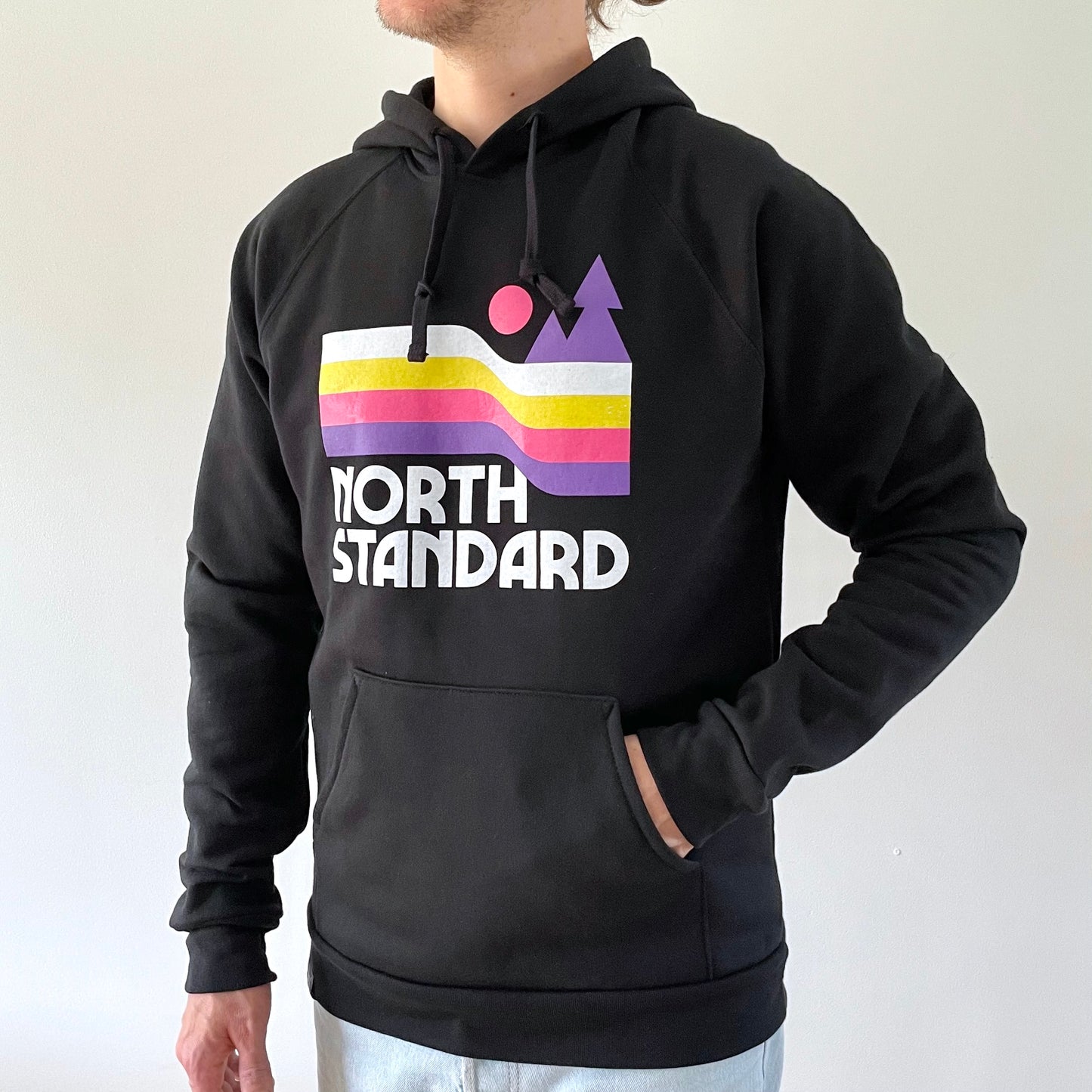 Waves Pop Over Hoodie - Black