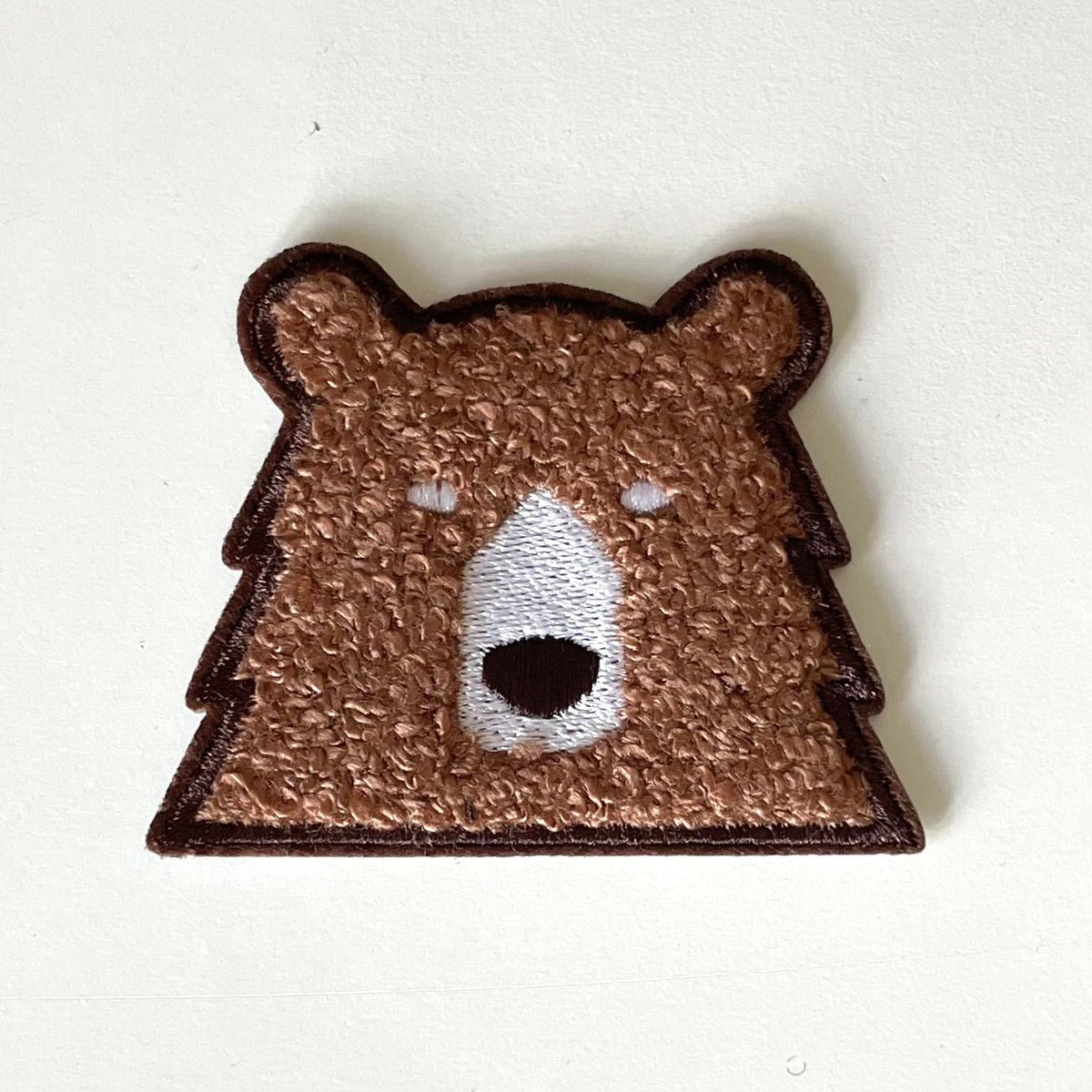 Patch - Chenille Bear - Brown