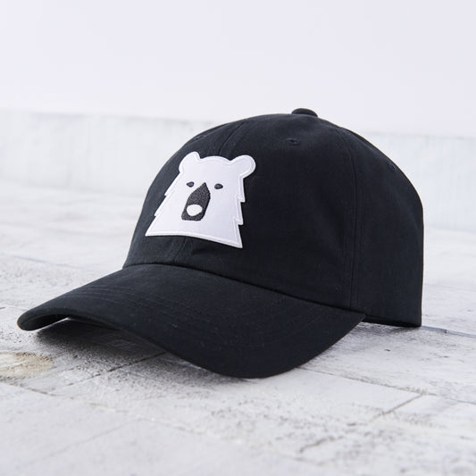 Camp Hat - Black with Polar Bear