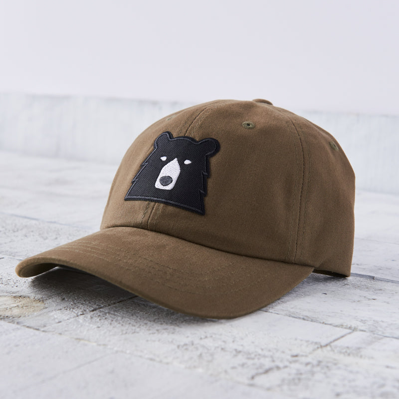 Camp Hat - Peat with Black Bear