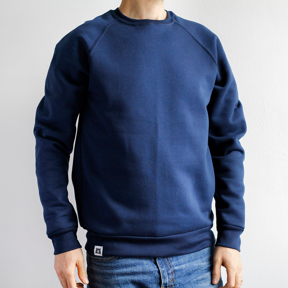 BASICS Classic Crew Sweatshirt - Navy