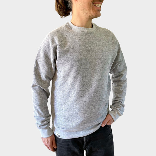 BASICS Classic Crew Sweatshirt - Ash Marl