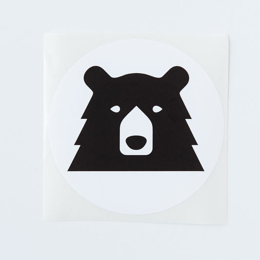 Sticker - Bear - Black/White